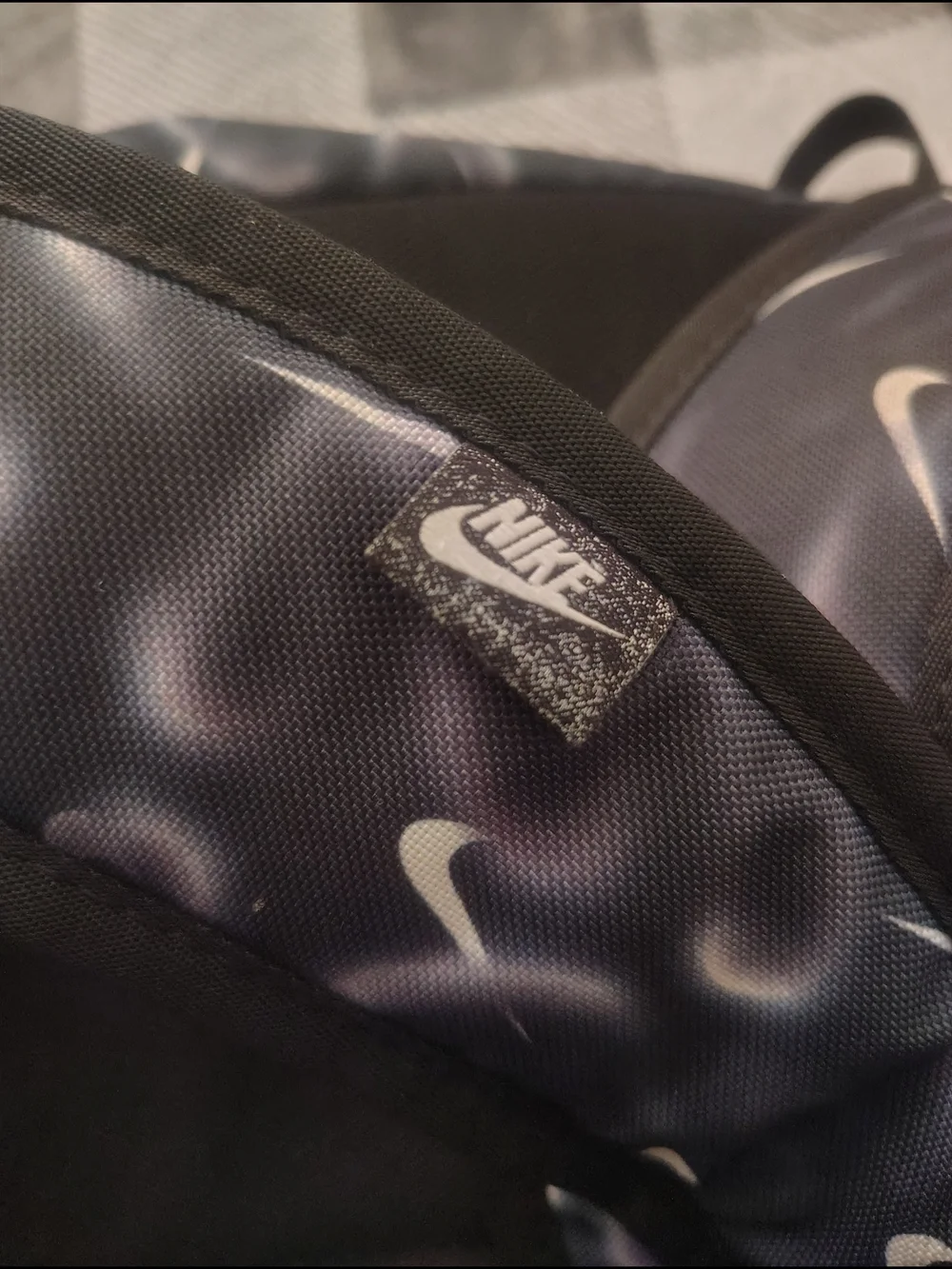 Nike Kids Backpack in Black and White